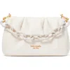 Kate Spade New York Souffle Smooth Leather Crossbody In White