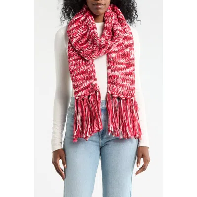 Kate Spade New York Space Dye Marl Scarf In Red