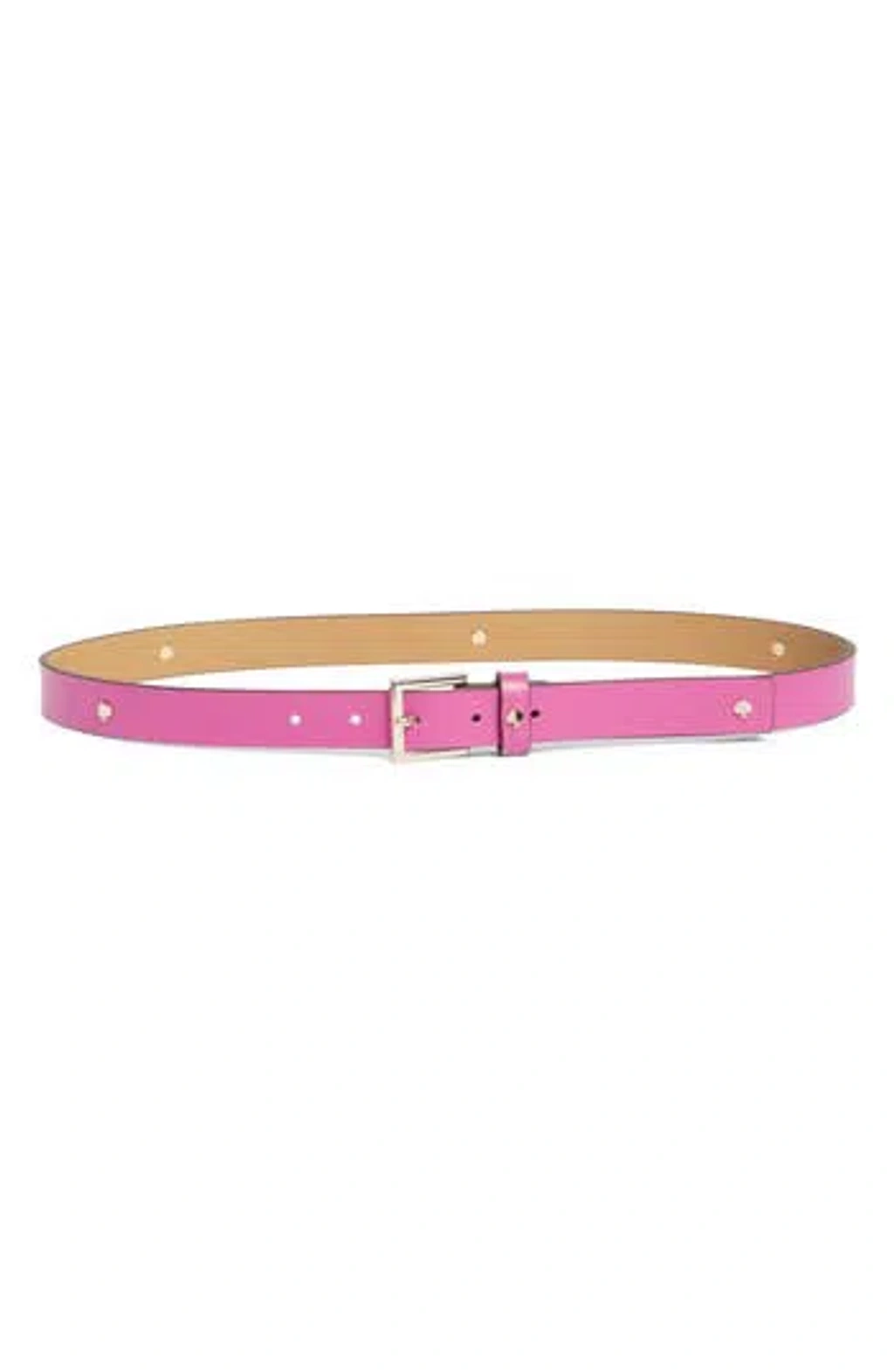 Kate spade new york pink and gold belt kate spade new york patent shoestring bow belt | Neiman Marcus main image 4