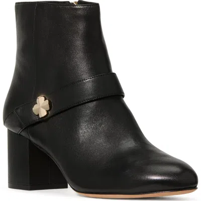 Kate Spade New York Spade Embellished Block Heel Bootie In Black