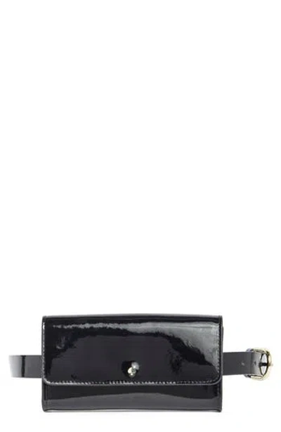 Kate Spade New York Spade Flap Belt Bag In Black