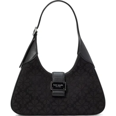 Kate Spade New York Spade Floral Jacquard Shoulder Bag In Black Multi.
