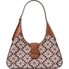 Kate Spade New York Spade Floral Jacquard Shoulder Bag In Burgundy Multi