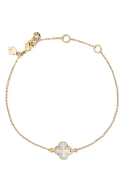 Kate Spade New York Spade Flower Bracelet In Gold