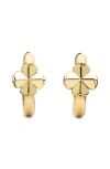 Kate Spade New York Spade Flower Huggie Hoop Earrings In Gold