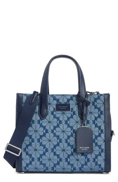 Kate Spade New York Spade Flower Jacquard Denim Manhattan Tote Bag