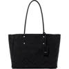 Kate Spade New York Spade Flower Jacquard Large Everything Tote In Black Multi.