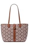 Kate Spade New York Spade Flower Jacquard Tote In Burgundy
