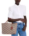 Kate Spade New York Spade Flower Jacquard Tote In Burgundy Multi
