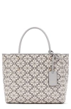 Kate Spade New York Spade Flower Jacquard Tote In Grey Multi.