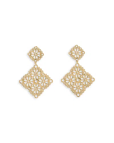 Kate Spade New York Spade Flower Lace Drop Earrings In Gold
