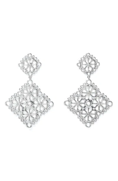 KATE SPADE KATE SPADE NEW YORK SPADE FLOWER LACE DROP EARRINGS