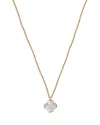 Kate Spade New York Spade Flower Mini Pendant, 15-17 In White