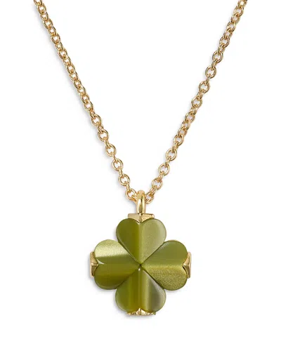 KATE SPADE KATE SPADE NEW YORK SPADE FLOWER MINI PENDANT NECKLACE, 16-19