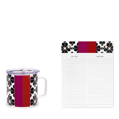 Kate Spade New York Spade Flower Mug And Notepad In Multi