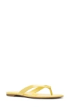Kate Spade New York Spade Flower Patent Leather Flip Flop In Yuzu Jam