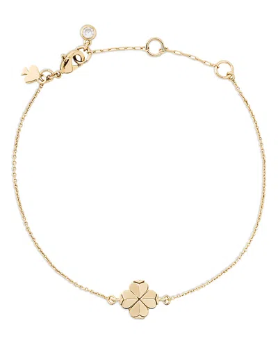 Kate Spade New York Spade Flower Solitaire Bracelet In Gold