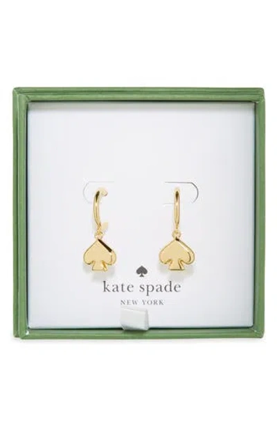 Kate Spade New York Spade Huggie Hoop Earrings In Gold