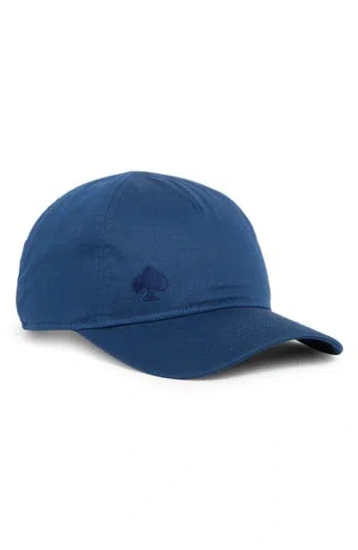 Kate Spade New York Spade Logo Embroidered Baseball Cap In Blue