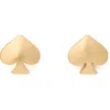 Kate Spade Spade Stud Earrings In Gold.