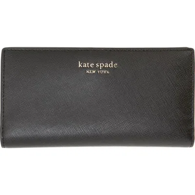 Kate Spade New York Spencer Slim Bifold Wallet In Black