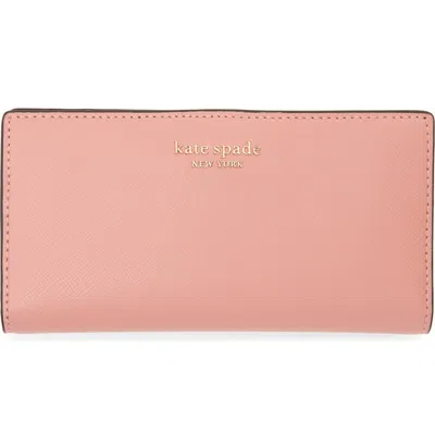Kate Spade New York Spencer Slim Bifold Wallet In Pink
