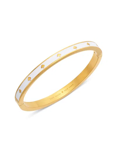 Kate Spade New York Spot The Spade Enamel Hinged Bangle Bracelet In Multi