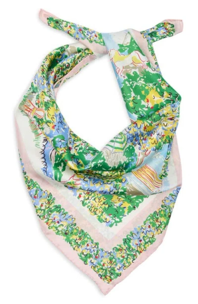 Kate Spade New York Springtime Gardens Silk Square Scarf