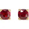 Kate Spade New York Square Cubic Zirconia Stud Earrings In Red