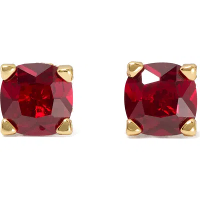 Kate Spade New York Square Cubic Zirconia Stud Earrings In Red