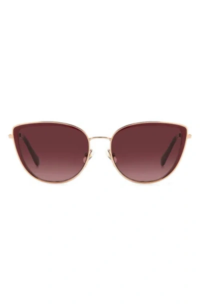 Kate Spade New York Staci 56mm Gradient Cat Eye Sunglasses In Brown