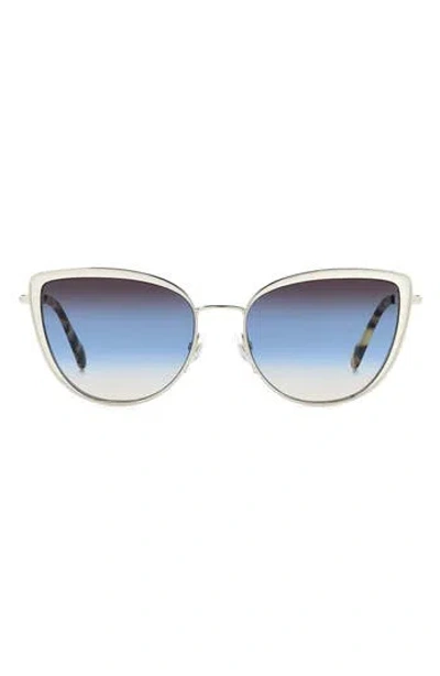 Kate Spade New York Staci 56mm Gradient Cat Eye Sunglasses In Blue
