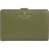 Kate Spade New York Staci Medium Bifold Leather Wallet In Green