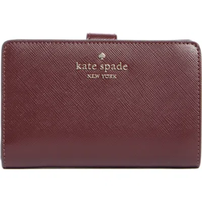 Kate Spade New York Staci Medium Bifold Leather Wallet In Brown