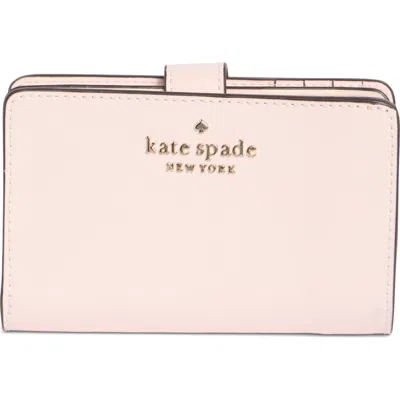 Kate Spade New York Staci Medium Bifold Leather Wallet In Pink