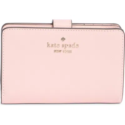 Kate Spade New York Staci Medium Bifold Leather Wallet In Pink