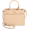 Kate Spade New York Staci Medium Leather Satchel In Light Fawn