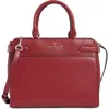 Kate Spade New York Staci Medium Leather Satchel In Red