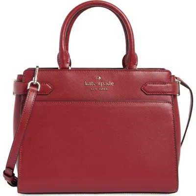 Kate Spade New York Staci Medium Leather Satchel In Red