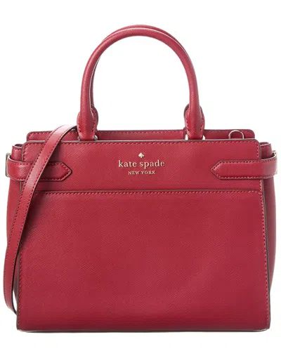 Kate Spade New York Staci Medium Leather Satchel In Red