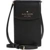 Kate Spade New York Staci North South Flap Phone Case In Black