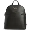 Kate Spade New York Staci Saffiano Leather Dome Backpack In Black