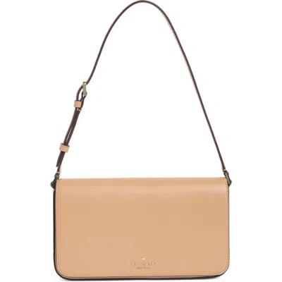 Kate Spade New York Staci Saffiano Leather Shoulder Bag In Brown