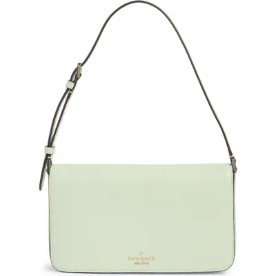 Kate Spade New York Staci Saffiano Leather Shoulder Bag In Green