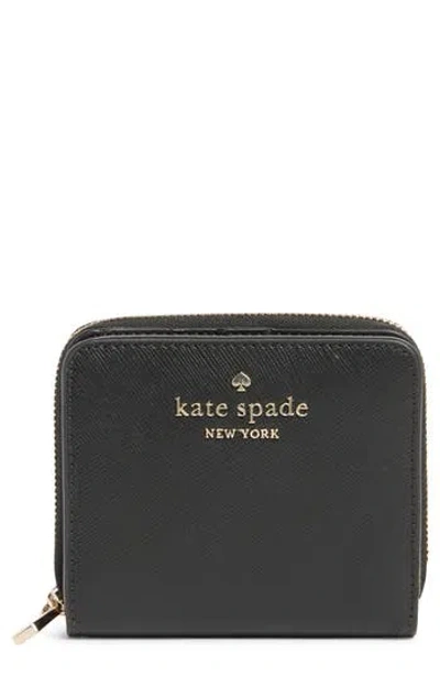 Kate Spade New York Staci Saffiano Leather Wallet In Black