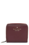 Kate Spade New York Staci Saffiano Leather Wallet In Burgundy