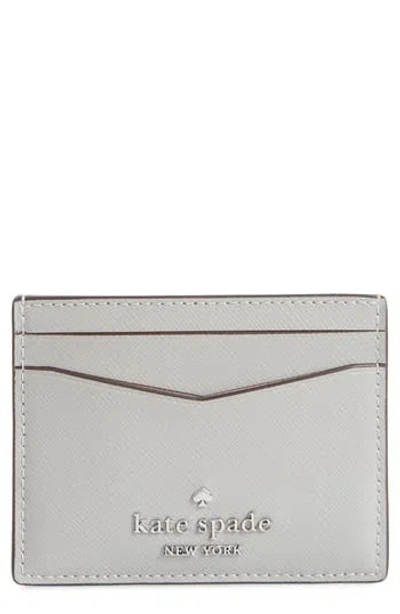 Kate Spade New York Staci Small Slim Card Case In Nimbus Grey