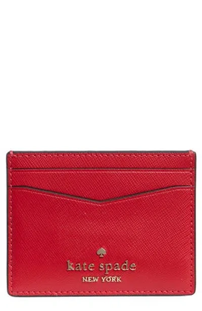 Kate Spade New York Staci Small Slim Card Case In Red