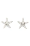 Kate Spade New York Star Stud Earrings In Clear/silver
