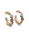 Kate Spade New York Bursting Blooms Hoop Earrings In Multi